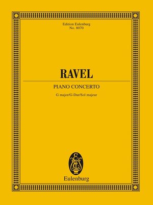 cover image of Piano Concerto G major